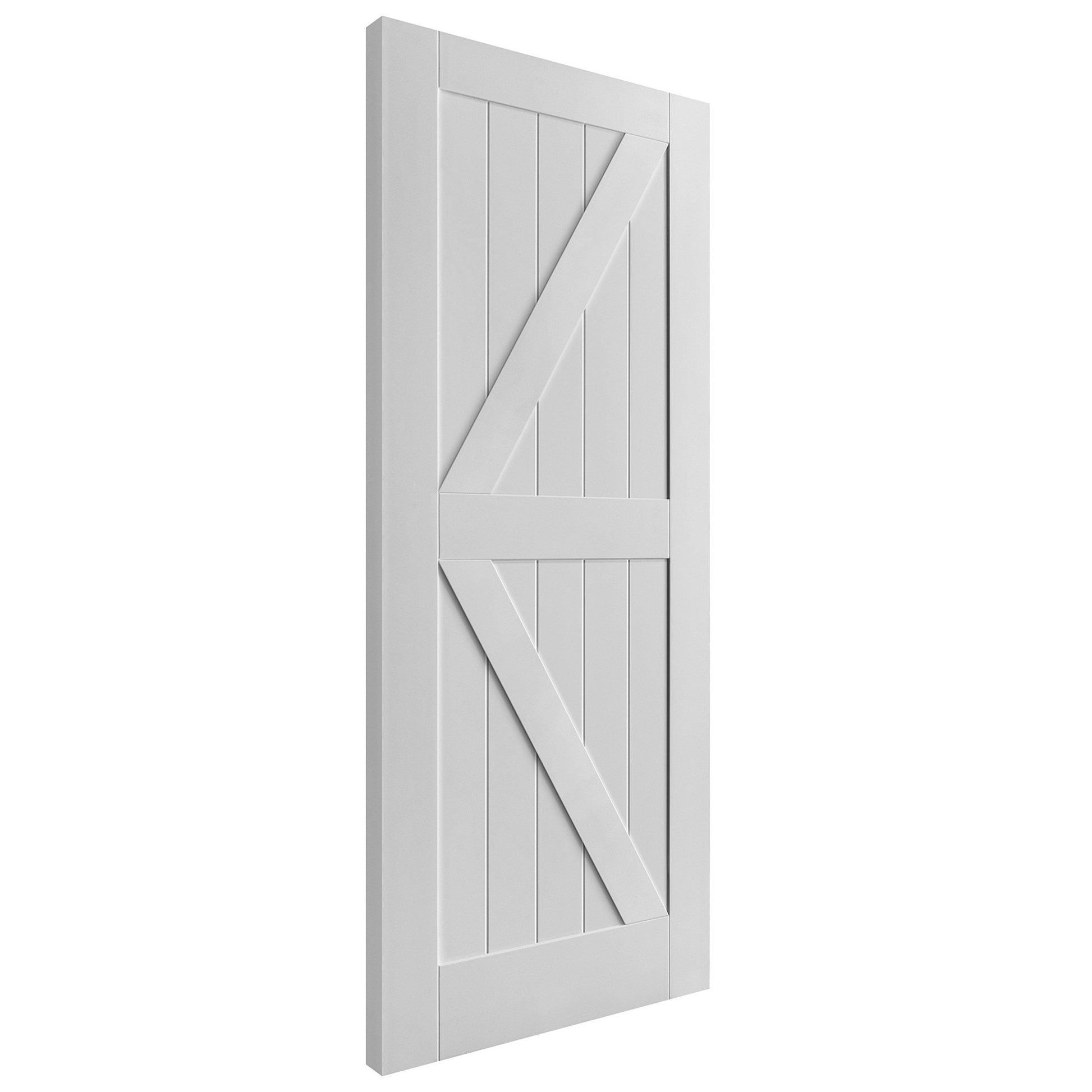 White Internal Primed Barn FLB Door (88075)