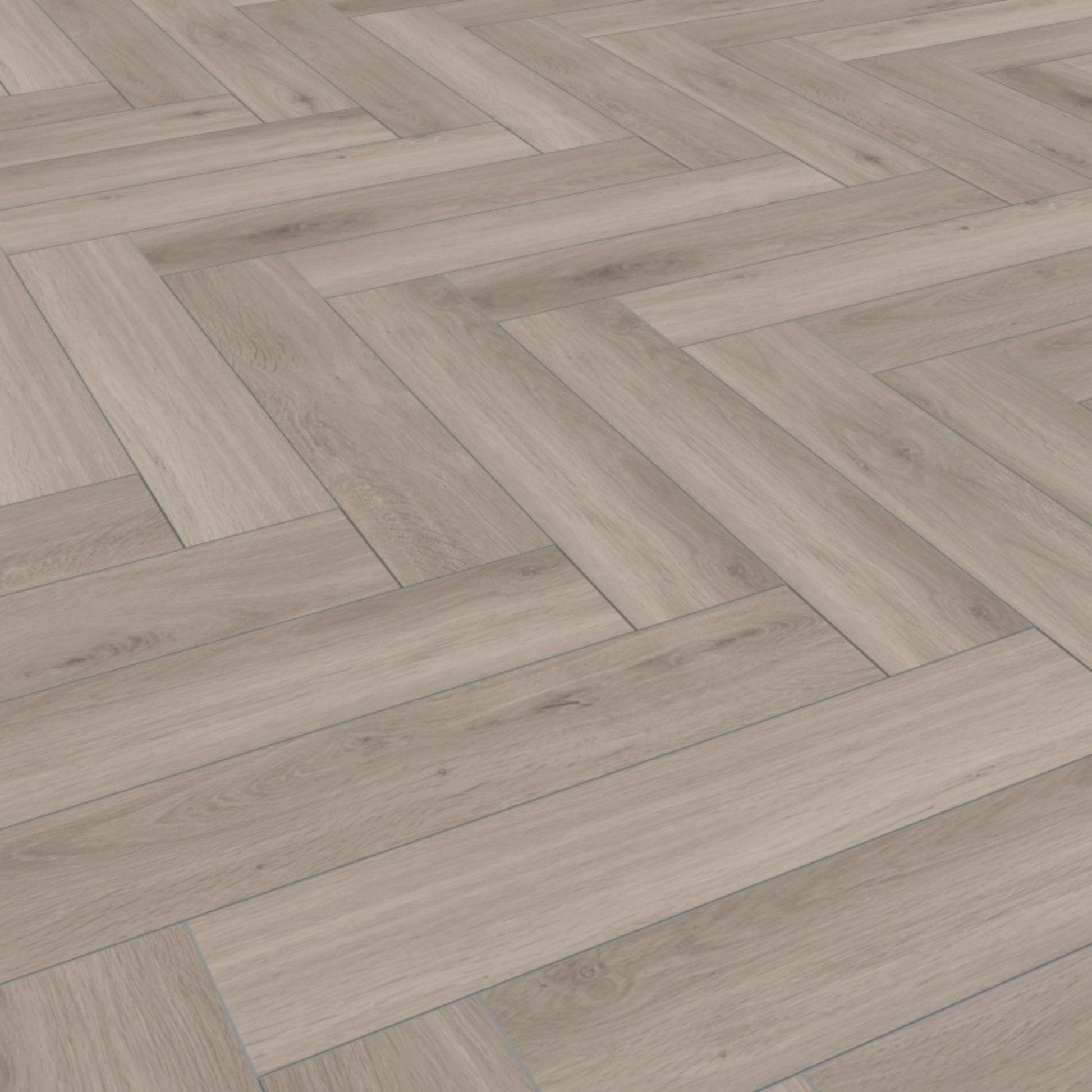 Oak Silver - Herringbone 8mm Laminate Flooring (89187)