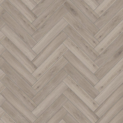 Oak Silver - Herringbone 8mm Laminate Flooring (89187)