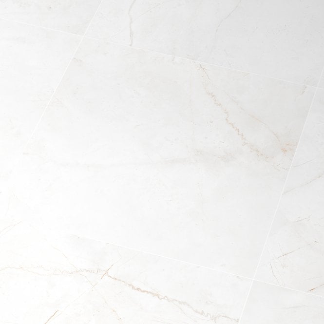 White Marble - Quadro 8mm High Gloss Laminate Flooring (5x Packs)