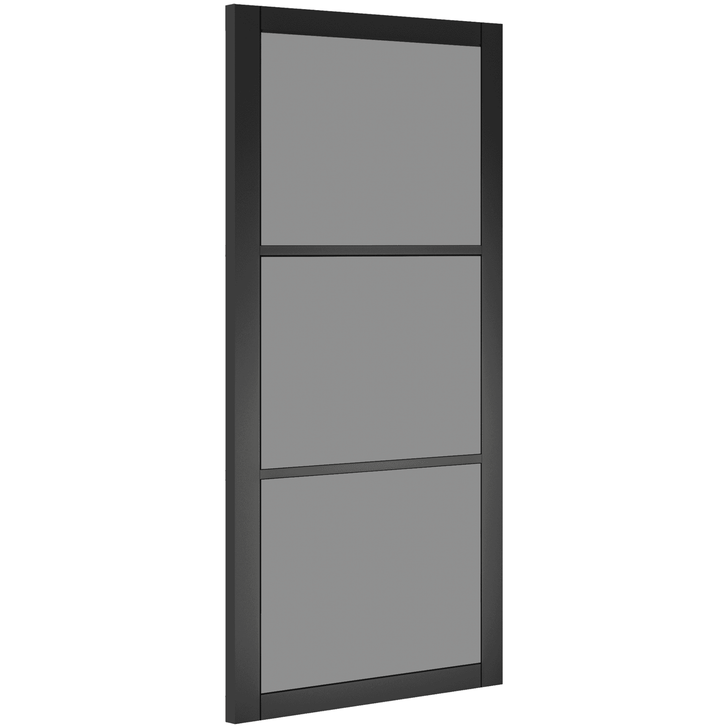 B-Grade Black Internal Fully Finished Camden 3 Light Tinted Glass Door (93351)