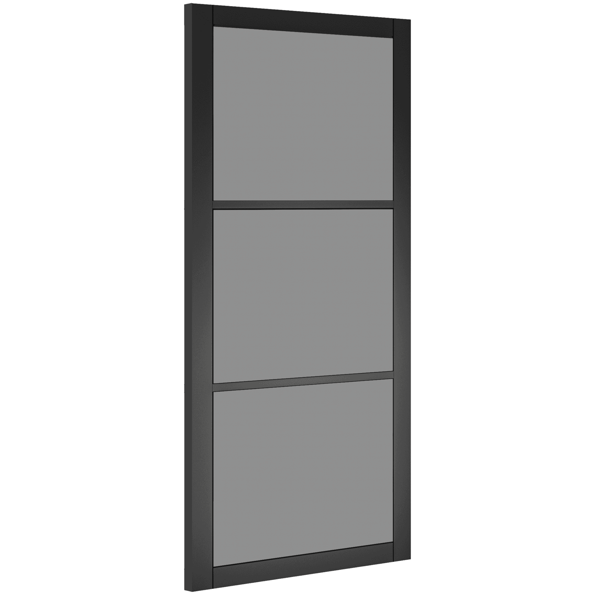 B-Grade Black Internal Fully Finished Camden 3 Light Tinted Glass Door (93351)