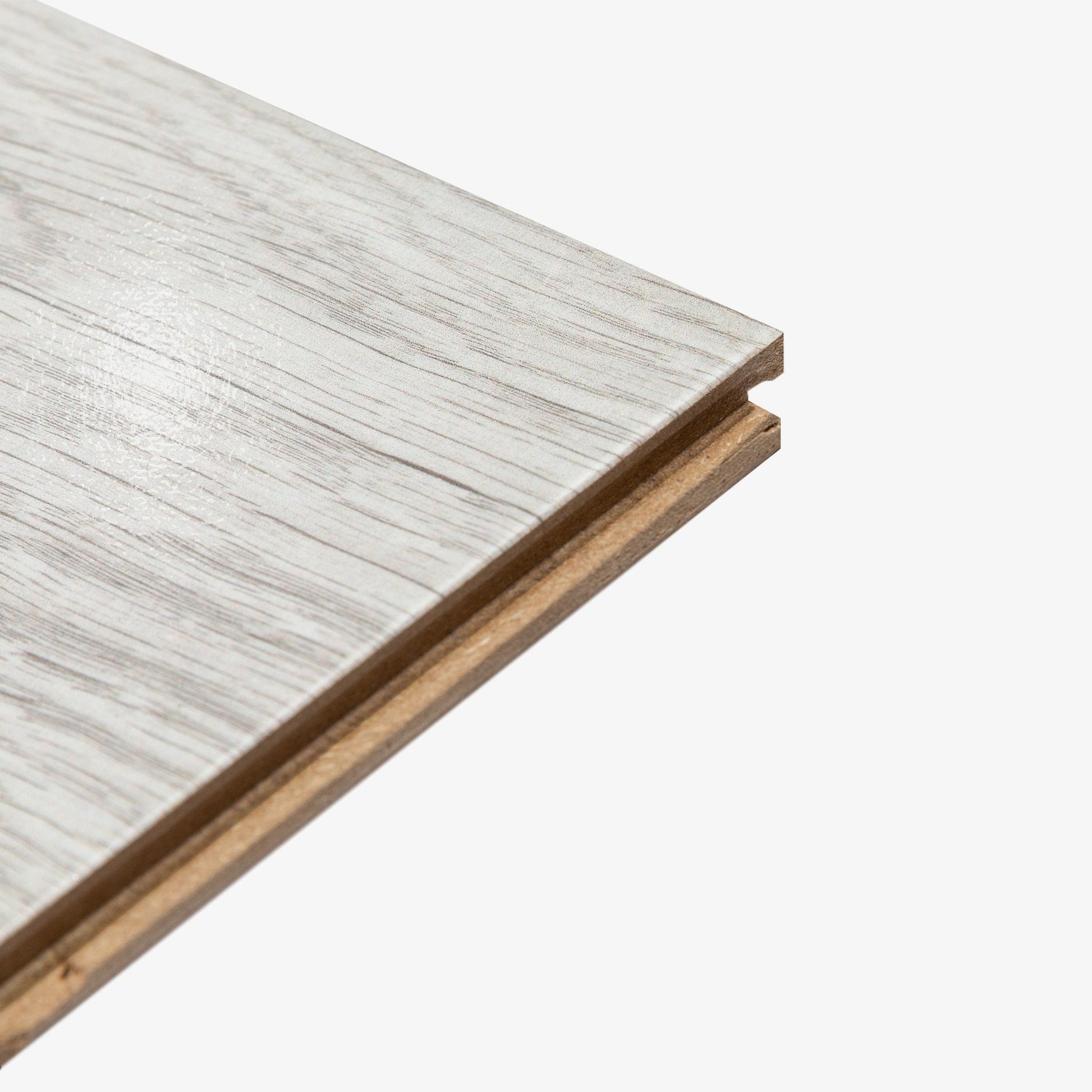 Fresno Snow Oak - Easy Touch 8mm High Gloss Laminate Flooring (79015)
