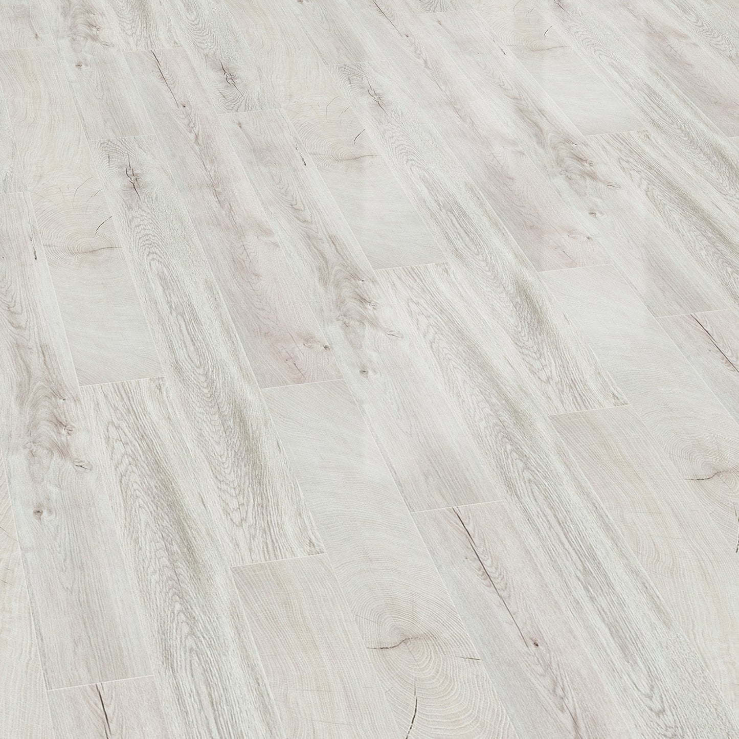 Fresno Snow Oak - Easy Touch 8mm High Gloss Laminate Flooring (79015)