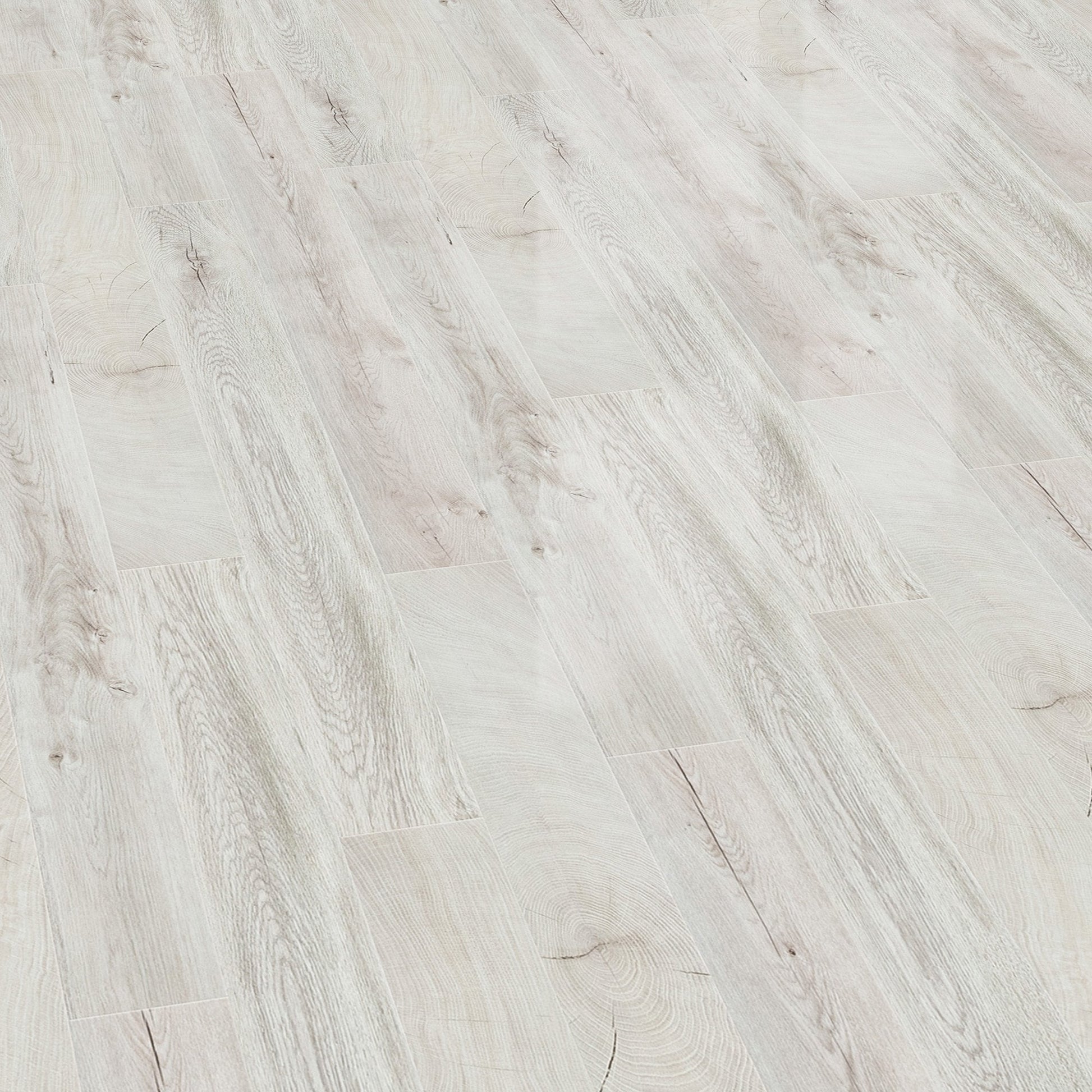 Fresno Snow Oak - Easy Touch 8mm High Gloss Laminate Flooring (79015)