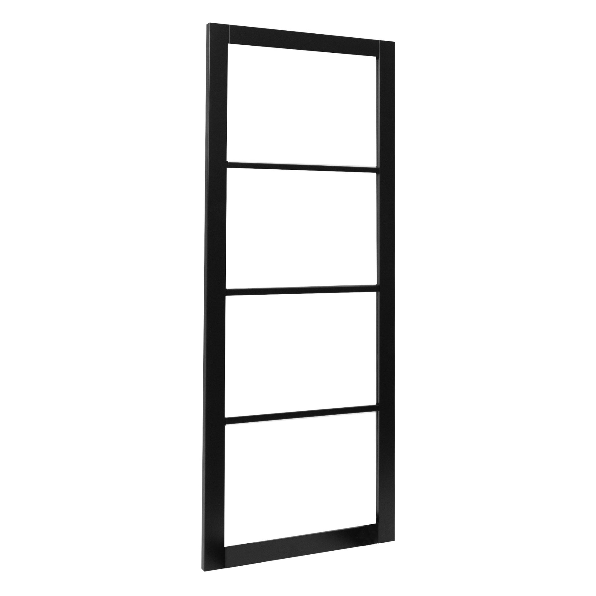 Graphite Black Internal Fully Finished Industrial Studio 4 Light Clear Glass Door (105833)