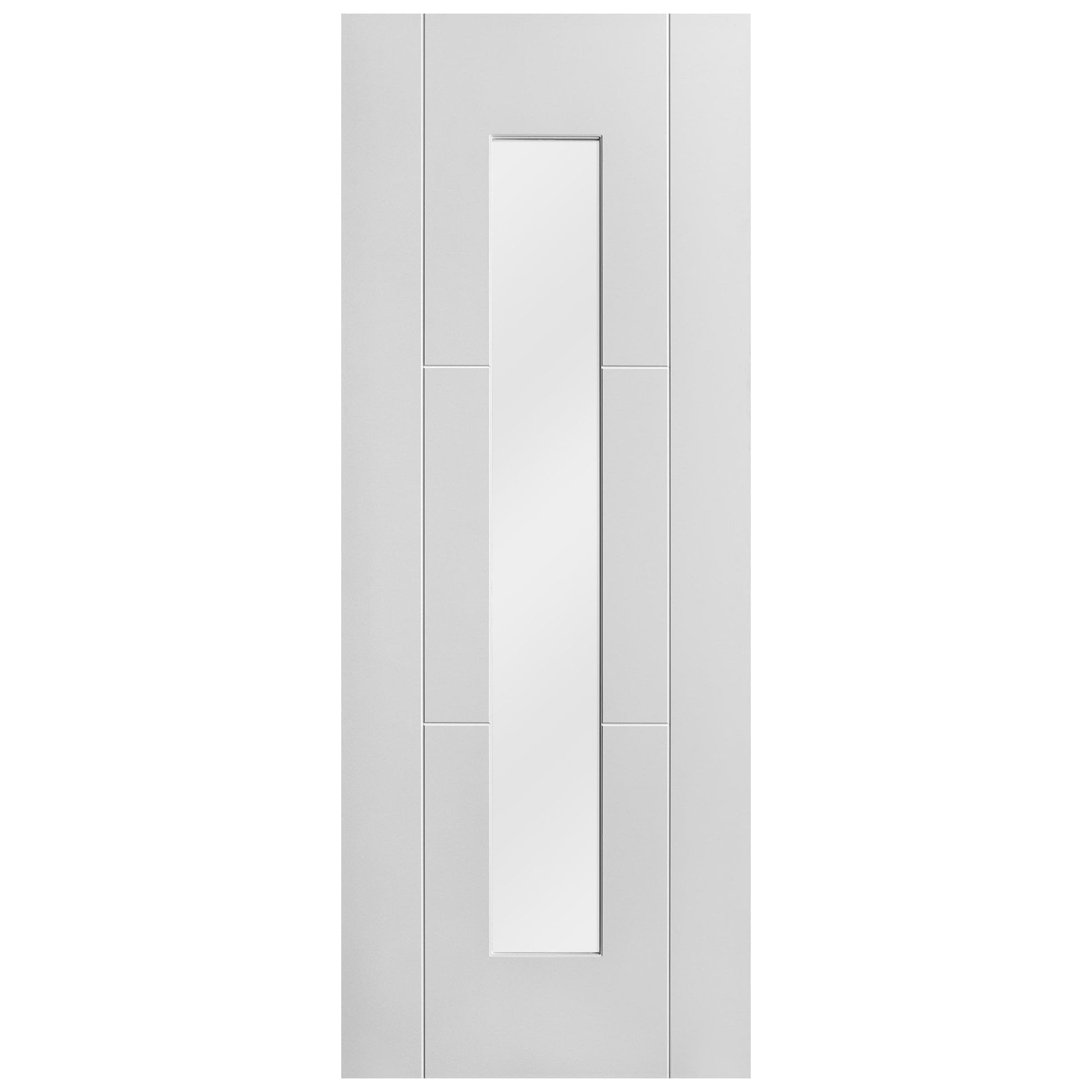 White Internal Primed Trent 1 Light Obscure Glass Door (107890)