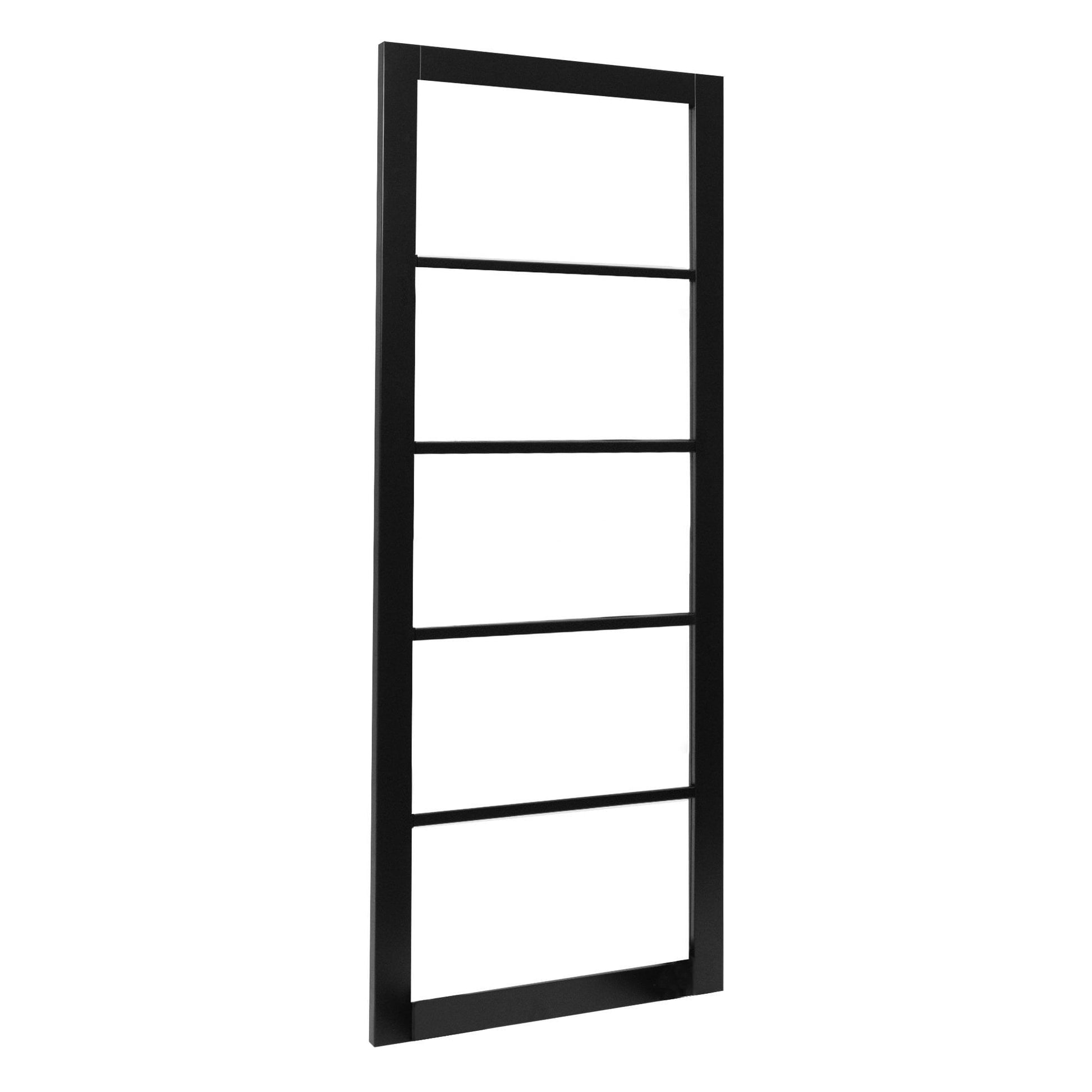 Graphite Black Internal Fully Finished Industrial Studio 5 Light Clear Glass Door (105836)