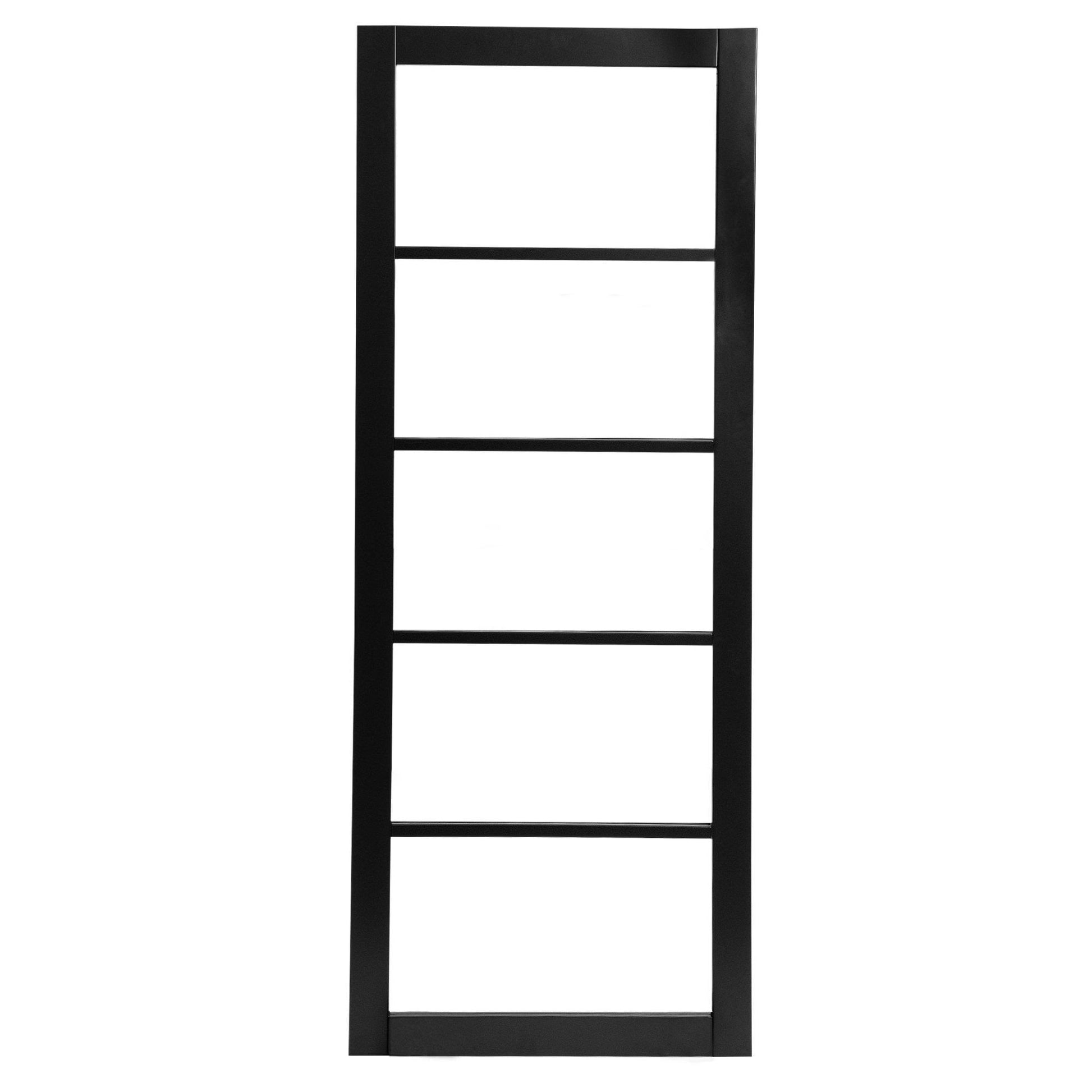 Graphite Black Internal Fully Finished Industrial Studio 5 Light Clear Glass Door (105836)