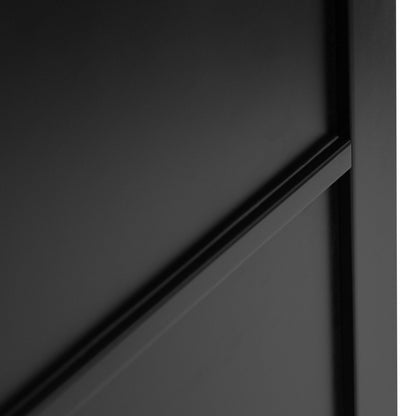 Graphite Black Internal Fully Finished Industrial Studio 5 Panel Door (105838)