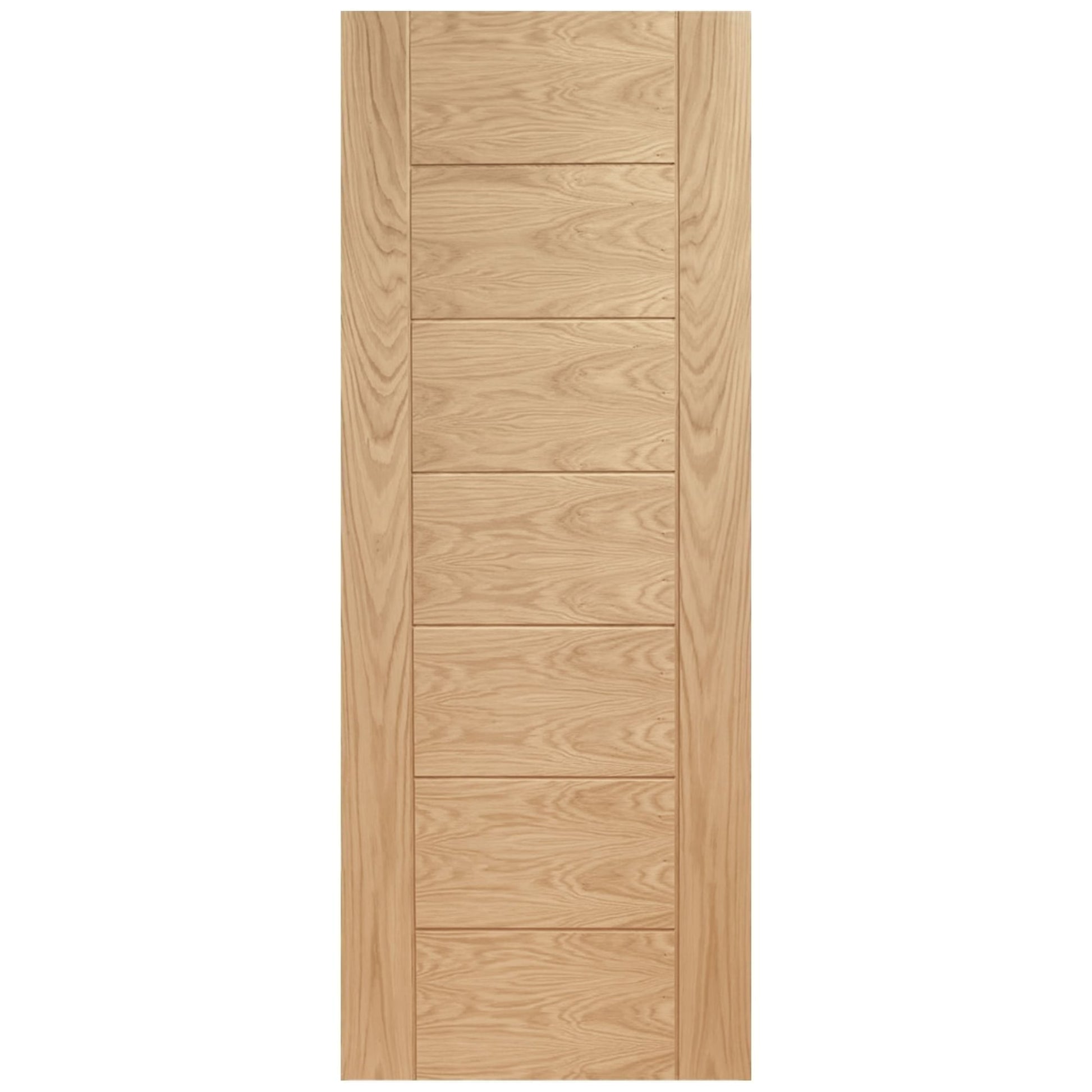 Oak Internal Fully Finished Pedrena 7 Panel FD30 Fire Door (93639)