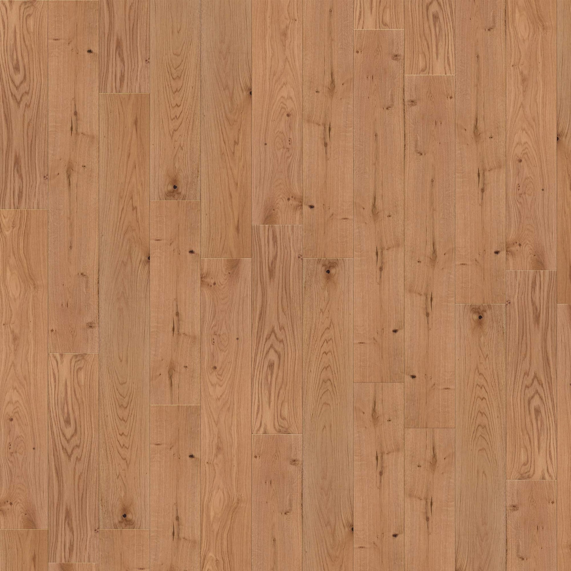 Natural Oak - Premier 14mm Brushed UV lacquer Engineered Real Wood Flooring (75571)