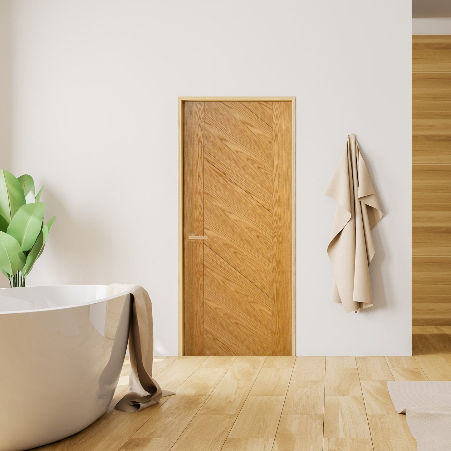 Internal Oak Fully Finished Porto Door (LIBOAKPOR)