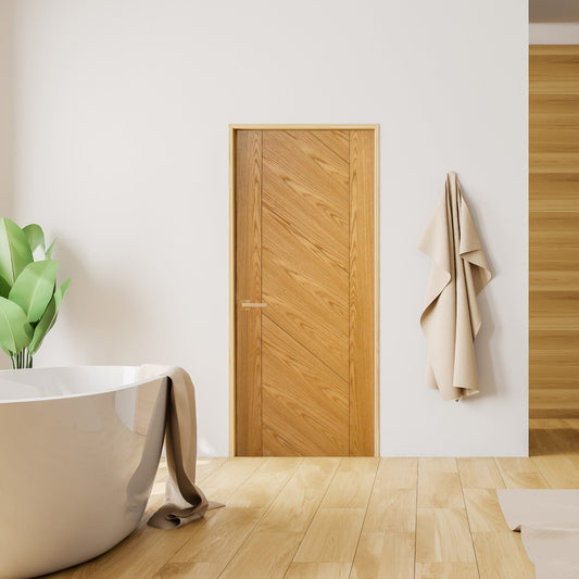 Internal Oak Fully Finished Porto Door (LIBOAKPOR)