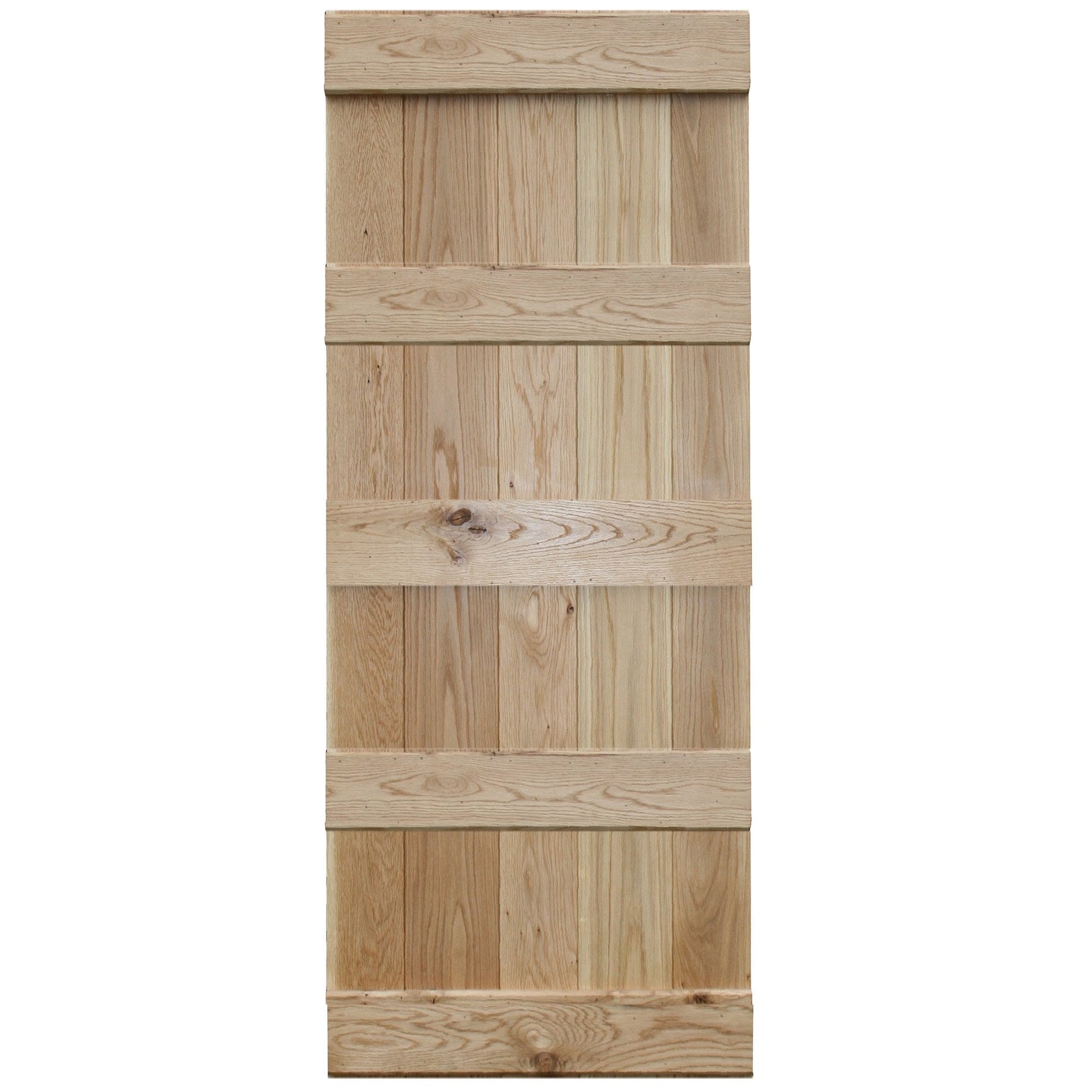 Oak Internal Unfinished Rustic Grange 5 Ledged Solid Plank Door (GRANGE5R)