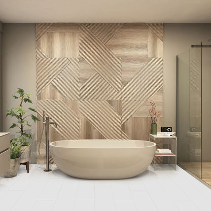 Falquon Flooring | White - SPC High Gloss 6mm Rigid Core Vinyl Flooring (D2935)
