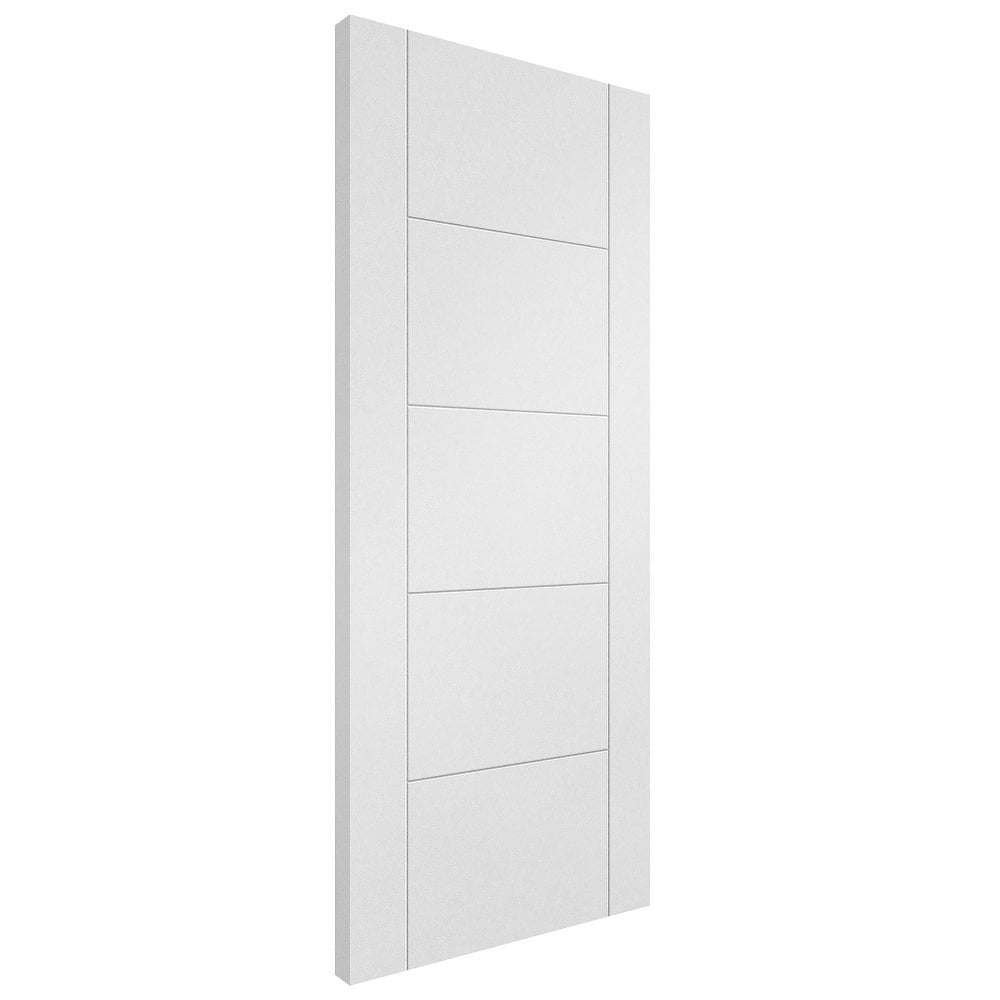 White Internal Primed Parma 5 Panel FD30 Fire Door (110293)