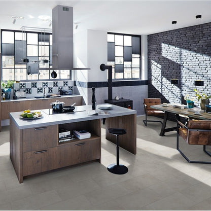 Concrete Beige Stone - Universo Water-Resistant 8mm Water-Resistant Laminate Flooring (113501)