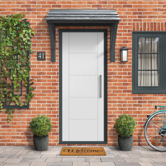 External White Fully Finished Parma Door (EWPPAR)