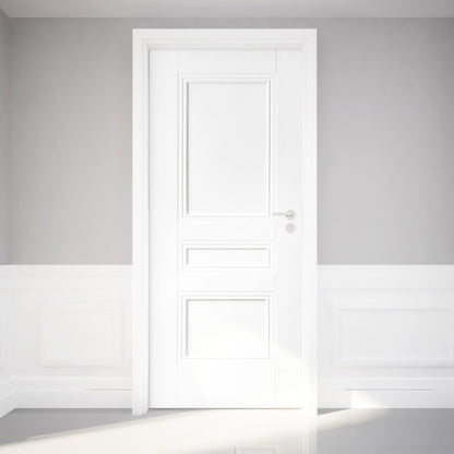 White Internal Primed Elegance Henley 3 Panel FD30 Fire Door (109211)