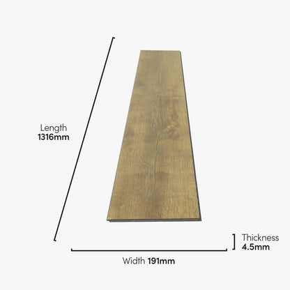 Roubaix Oak - Living Plus 4.5mm Luxury Vinyl Flooring (110317)
