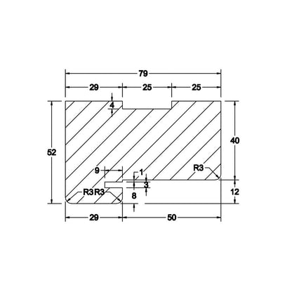 External Universal White Primed Garage Door Frame (LIBUNIGDF)