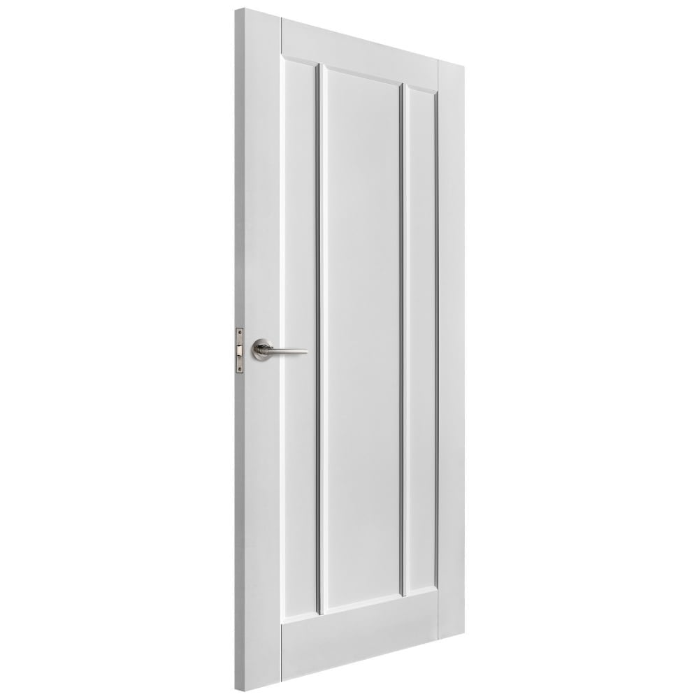 White Internal Primed Toledo 3 Panel Fire Door (115601)