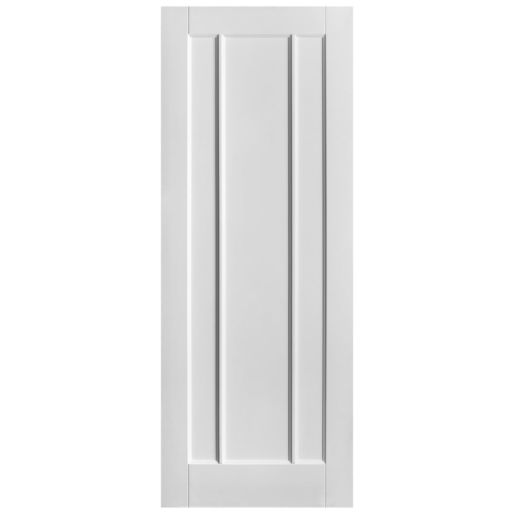White Internal Primed Toledo 3 Panel Fire Door (115601)