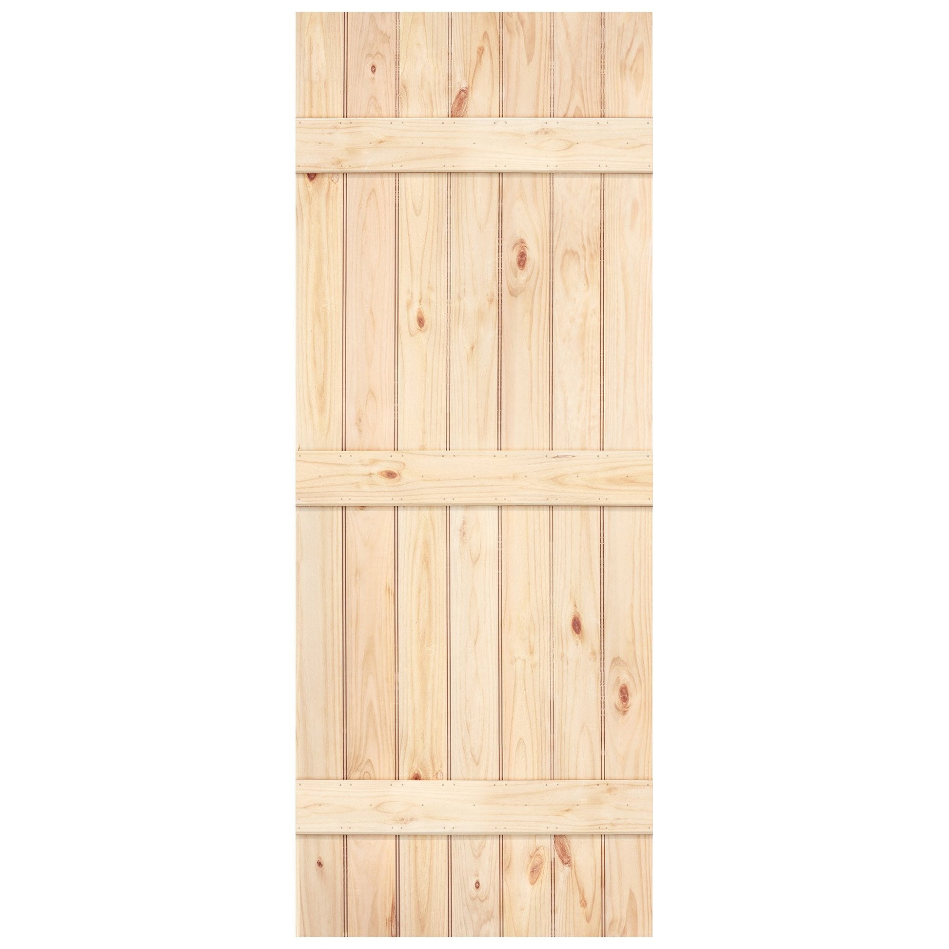 Internal Scandinavian Pine Unfinished Rustic Grange Bead & Butt 3 Ledged Solid Door (GODLBS)