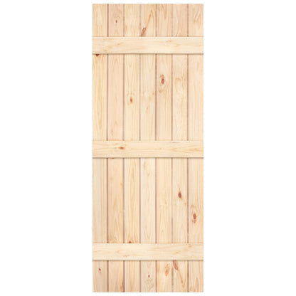 Internal Scandinavian Pine Unfinished Rustic Grange Bead & Butt 3 Ledged Solid Door (GODLBS)