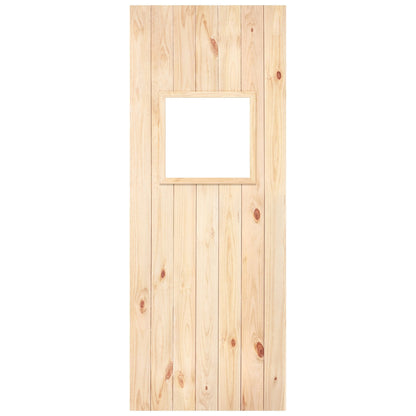 Internal Scandinavian Pine Unfinished Rustic Grange 1L Ledged Solid Unglazed Door (GODLBSUNG)