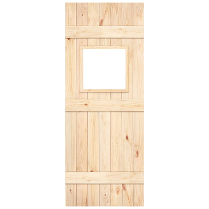Internal Scandinavian Pine Unfinished Rustic Grange 1L Ledged Solid Unglazed Door (GODLBSUNG)