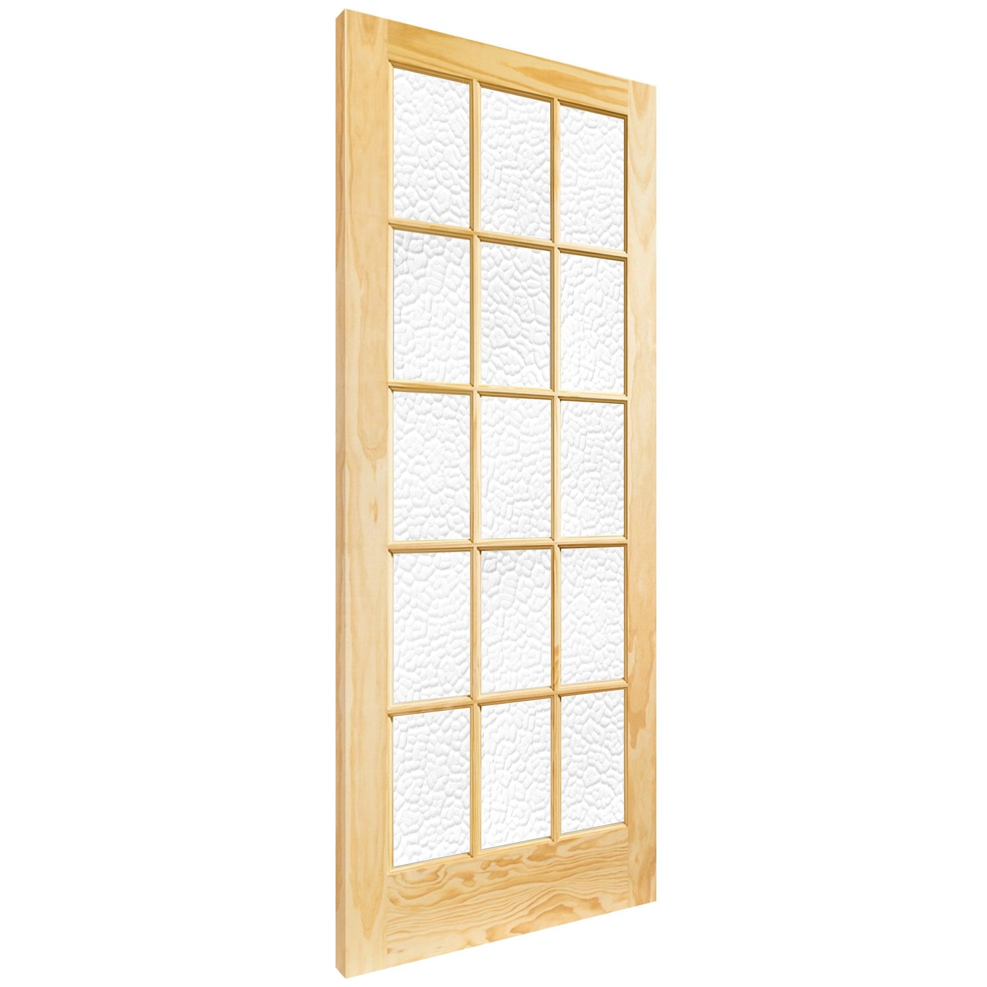 Clear Pine Internal Unfinished SA 15 Flemish Glass Door (115801)