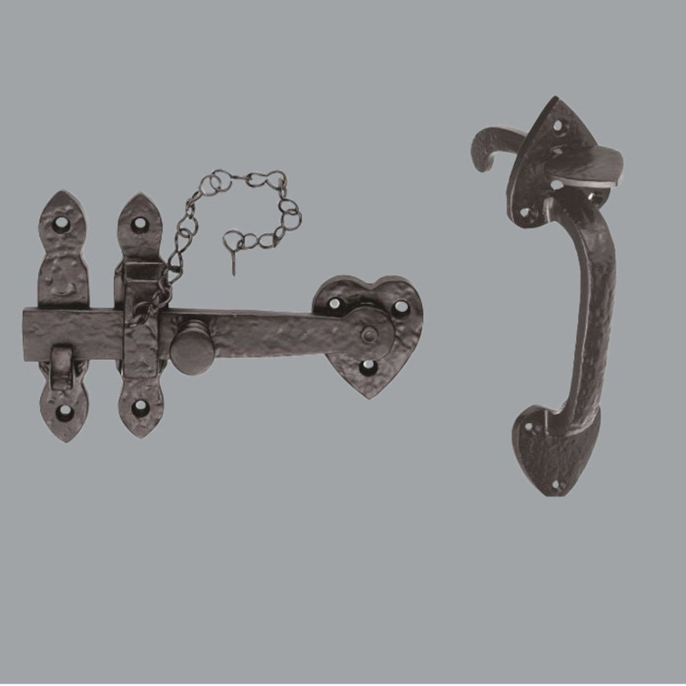 Beeswax Heart Door Hardware Kit (116663)