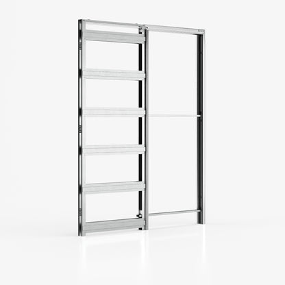 100mm Ermetika Absolute EvoKit Single Frameless Pocket Door System (118489)