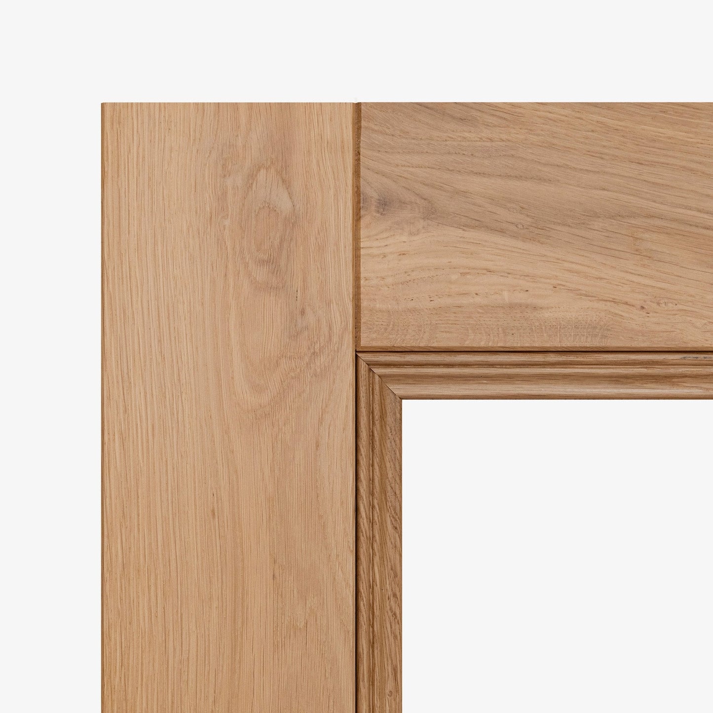 Internal Fully Finished Rustic Oak Victorian 2 Light Clear Glazed Door (118842)