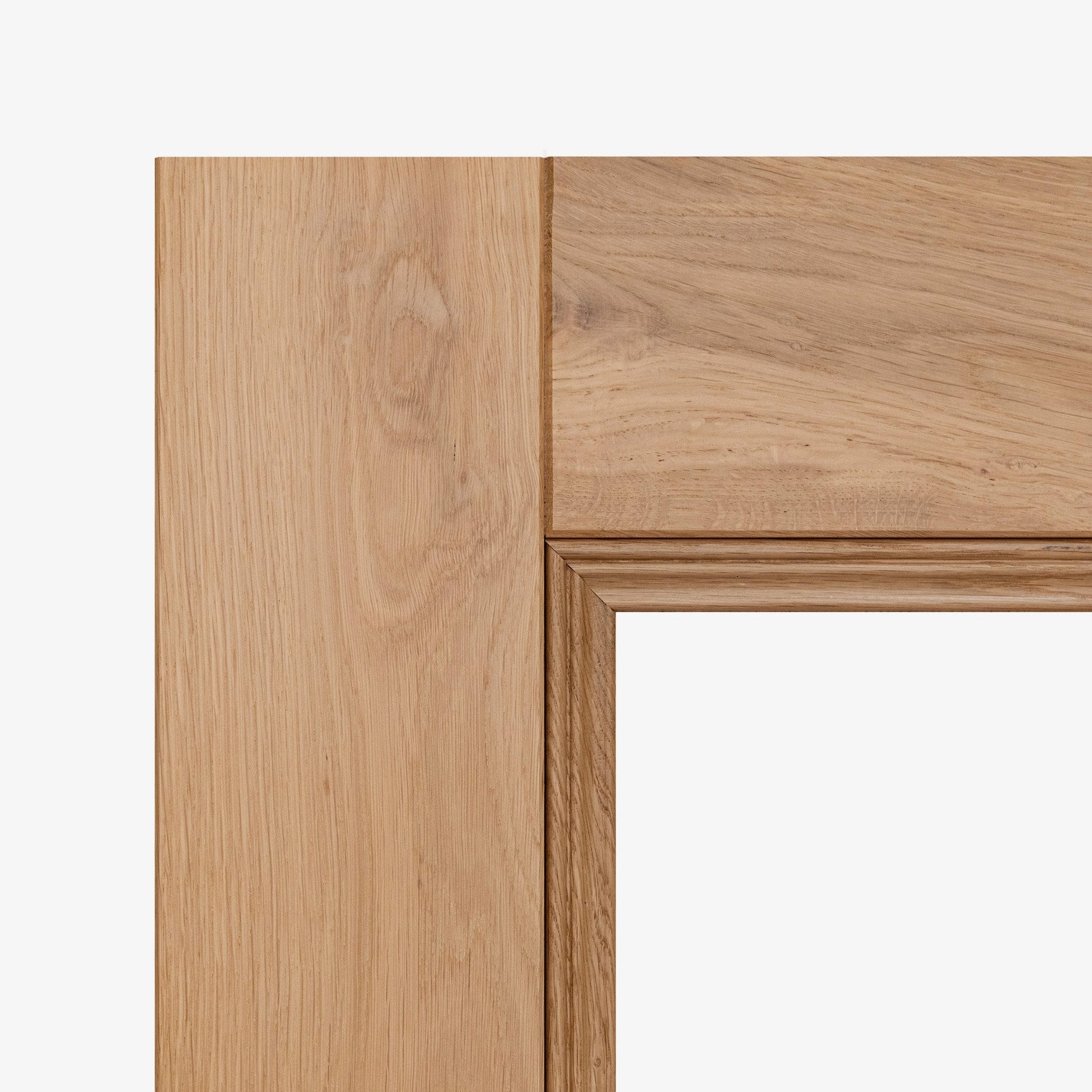 Internal Fully Finished Rustic Oak Victorian 2 Light Clear Glazed Door (118842)