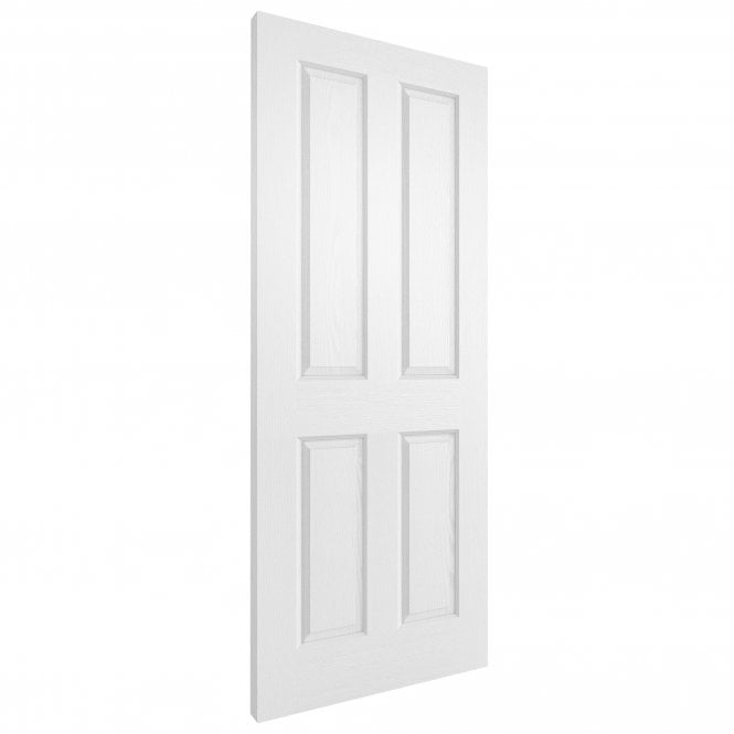 White Internal Fully Finished Lifestyle Textured 4 Panel Square Top Door (118972)