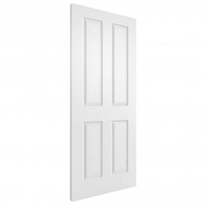 White Internal Fully Finished Lifestyle Textured 4 Panel Square Top Door (118972)