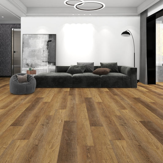 Liberty Floors | 5mm Luxury Farmhouse Oak Engineered Sample - SKU-305100 - SPC-LSP-003