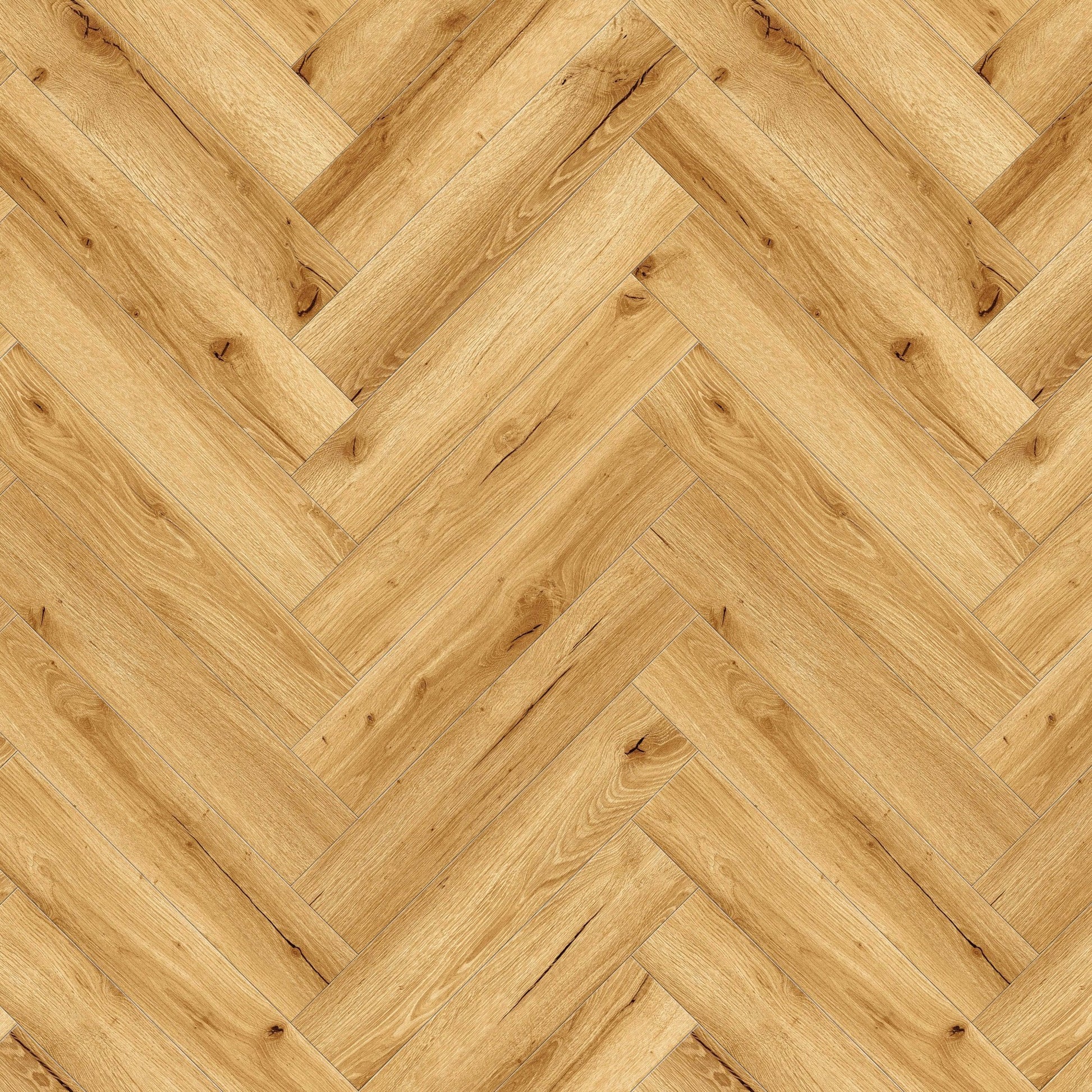 Liberty Floors | 5.5mm Herringbone Rustic Oak Engineered Sample - SKU-305105 - SPC-HB-002