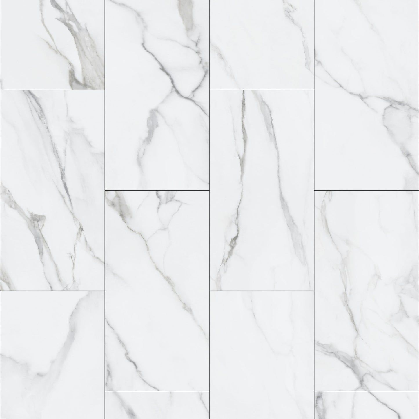Arctic White Marble - Lifestyle Plus Tile 5mm Luxury Rigid Core Vinyl Sample - SKU-314666 - SPC-LSPT-001