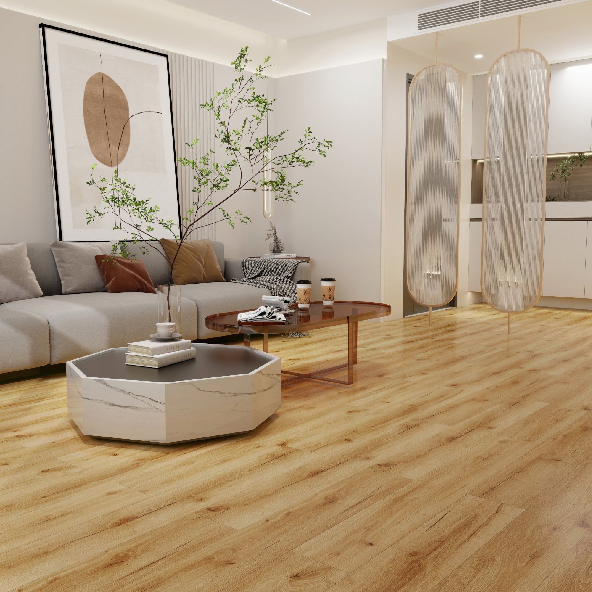 Liberty Floors Rustic Oak - Lifestyle 5mm Rigid Core LVT Flooring