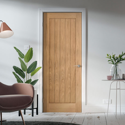 Internal Oak Unfinished 5 Panel Cottage Door (119819)