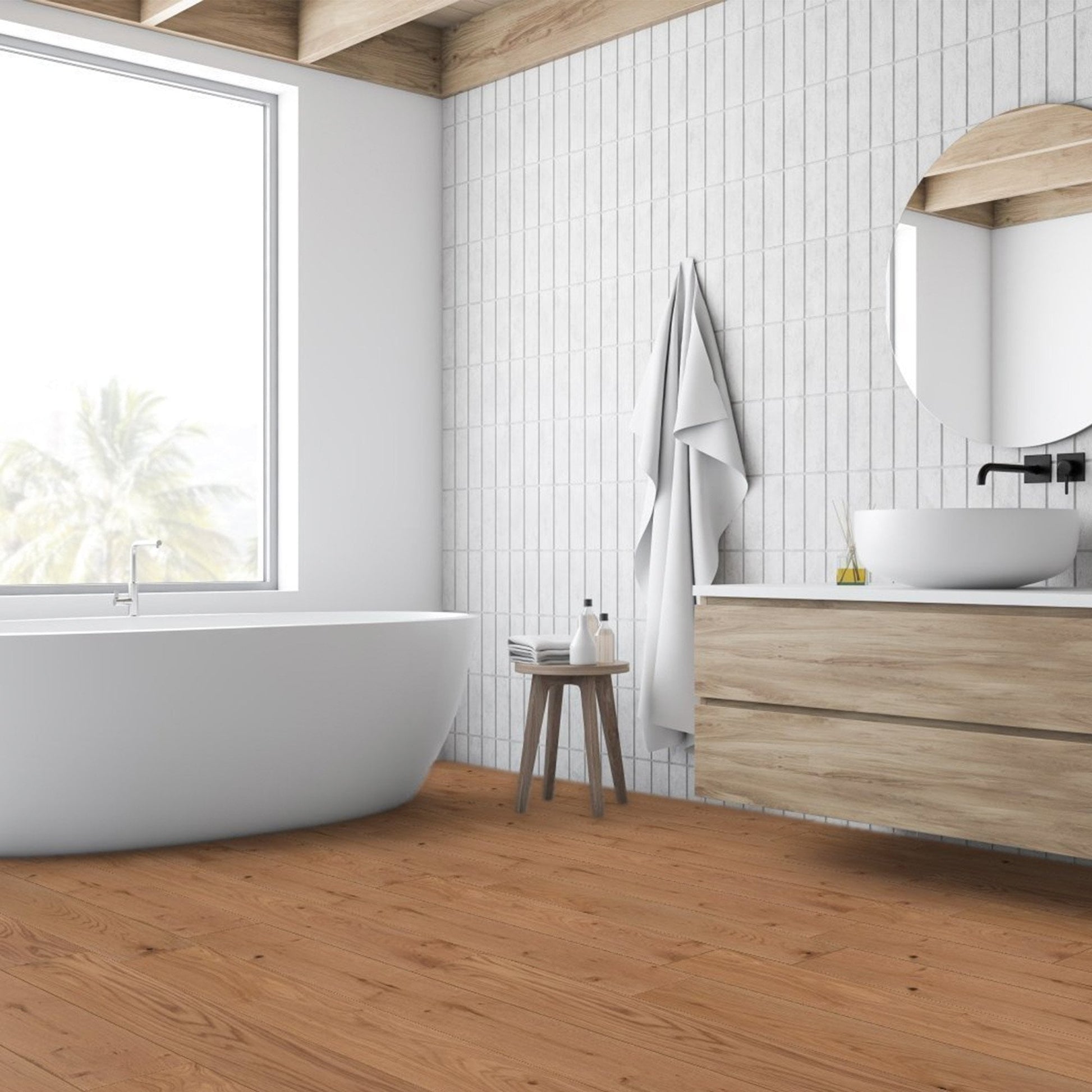Natural Oak - Premier 14mm Brushed UV lacquer Engineered Real Wood Flooring (75571)