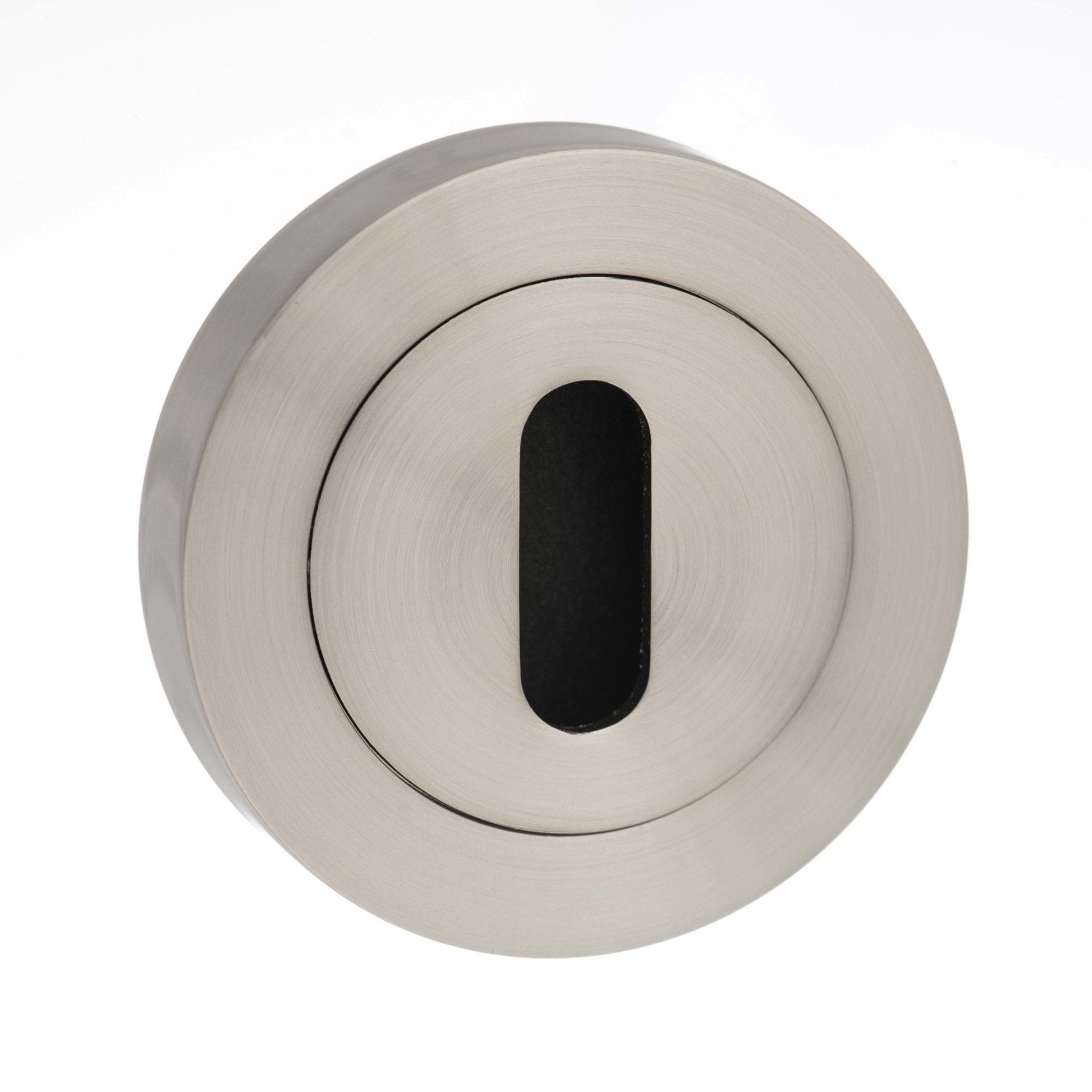 Status Round Key Escutcheon Pair - Satin Nickel (119859)