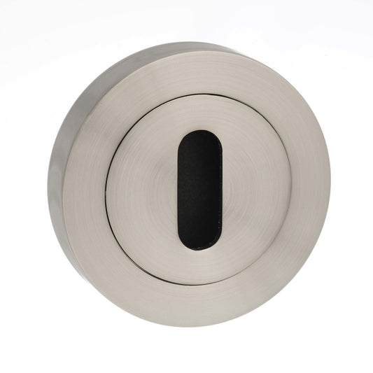 Status Round Key Escutcheon Pair - Satin Nickel (119859)