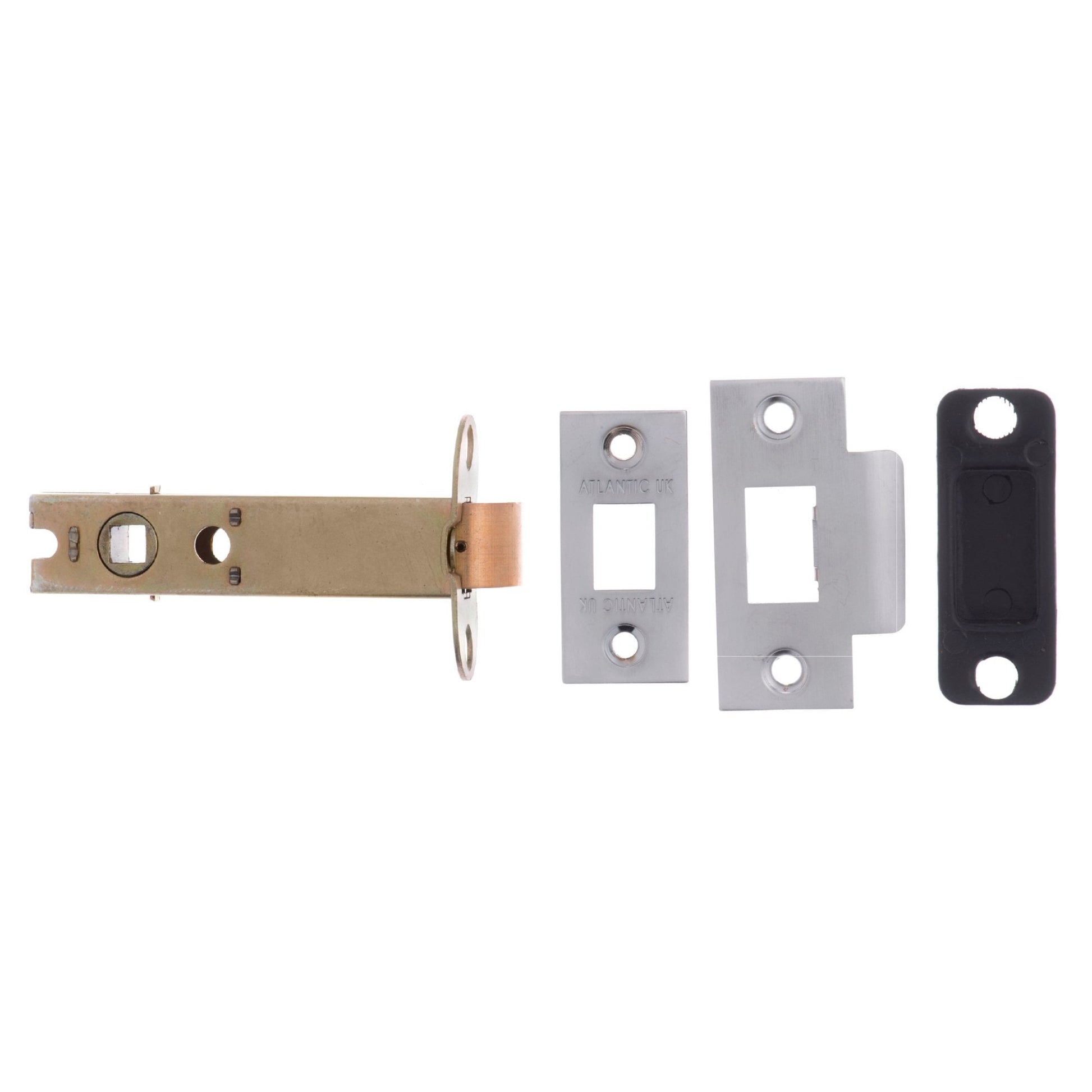 100mm (4'') CE13 Fire Rated Bolt Through Tubular Latch - Satin Chrome (119766)