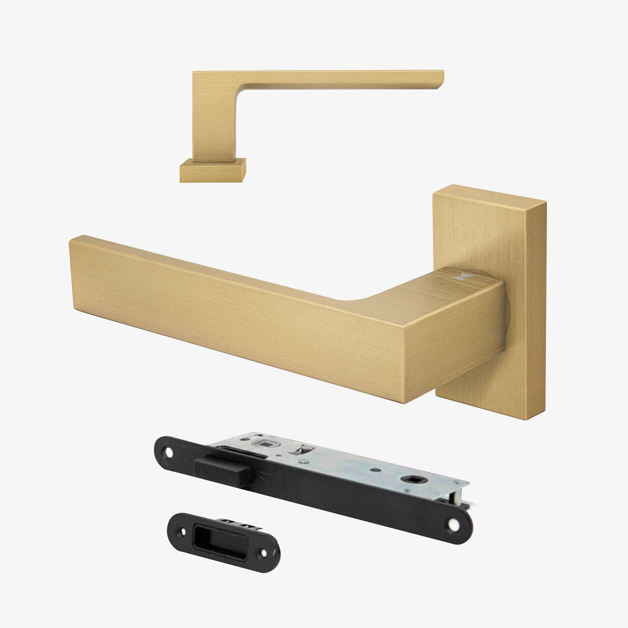Leader Studio Industrial Slim Square Lever on Backplate Handle Pack