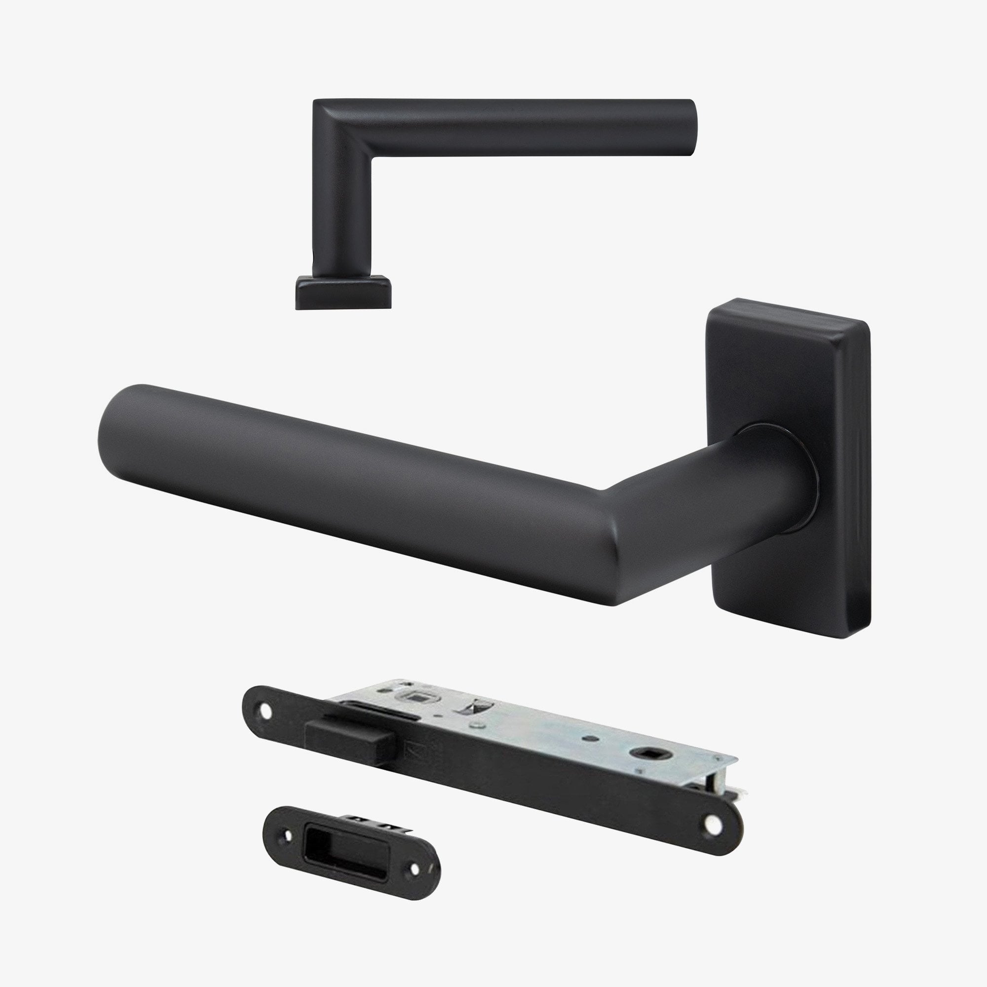 Leader Studio Industrial Slim Round Lever on Backplate Handle Pack
